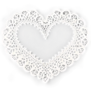 Heart-shaped Doily Png 06122024 PNG Image