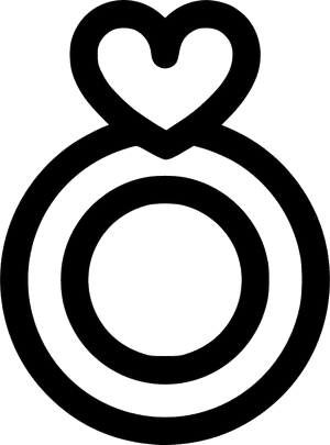 Heart Shape Ring - Heart, HD Png Download PNG