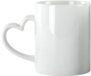 Heart Shaped Mug Handle PNG Image