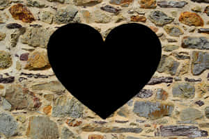 Heart Shaped Opening Stone Wall PNG