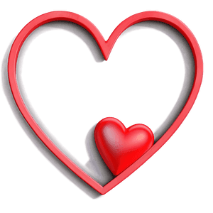 Heart Shaped Picture Frame PNG 05042024 PNG