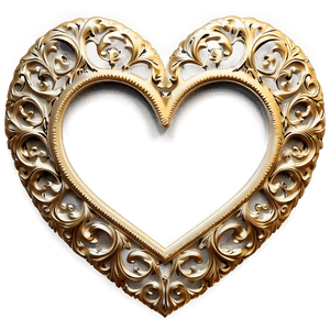 Heart Shaped Picture Frame PNG 05042024 PNG