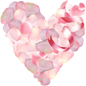 Heart Shaped Rose Petals P N G PNG Image