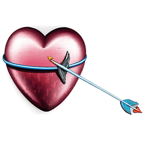 Heart with Arrow Drawing PNG 19 PNG