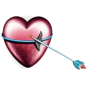 Heart With Arrow Drawing Png 19 PNG Image