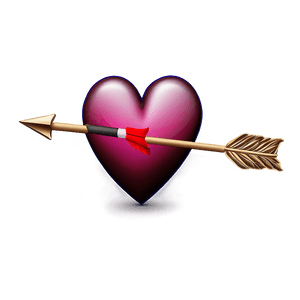 Heart with Arrow Emoji PNG Design uio98 PNG image with transparent background