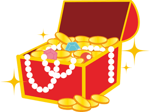 Heart,area,food - Girly Treasure Chest Clipart, HD Png Download PNG image with transparent background