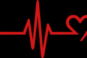 Heartbeat Electrocardiogram Graphic PNG image with transparent background