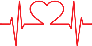 Heartbeat Love Concept PNG Image