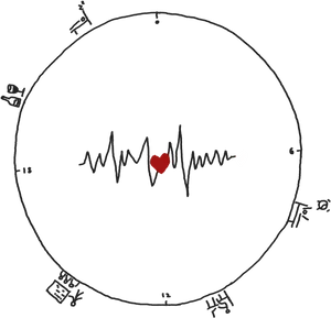 Heartbeat Love Concept PNG Image