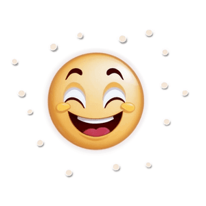 Heartfelt Laughter Emoji PNG 90 PNG image with transparent background