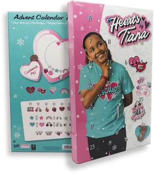 Heartsby Tiana Advent Calendar Packaging PNG Image