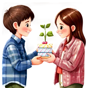 Heartwarming Precious Moments Illustrations Png Snp PNG Image