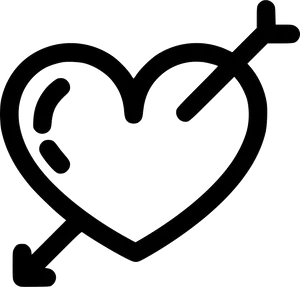 Heartwith Arrows Icon PNG Image