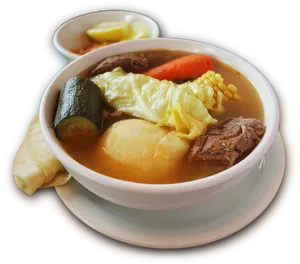 Hearty Vegetable Beef Soup PNG Image