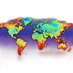 Heat Map Of World Population Density Png 63 PNG Image