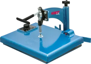 Heat Press Machine Blue PNG Image