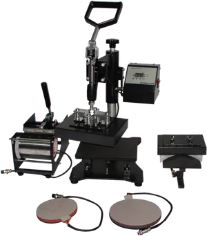 Heat Press Machine Setup PNG Image