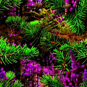 Heather And Pine Forest Png Mqe53 PNG Image