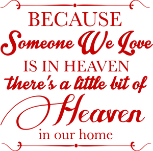 Heaven In Our Home Love Quote PNG Image