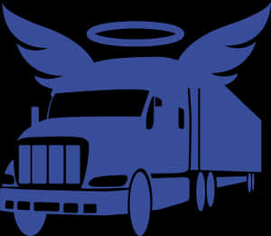 Heavenly Delivery Truck Illustration PNG image with transparent background