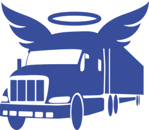 Heavenly Delivery Truck Illustration PNG Image