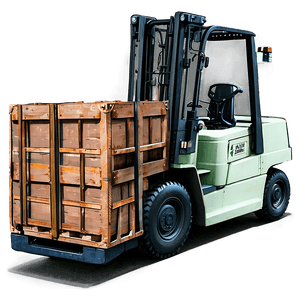 Heavy Cargo Forklift PNG ars PNG with transparent background
