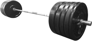 Heavy Duty Olympic Barbell PNG image with transparent background