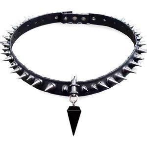 Heavy Metal Spiked Choker Png Mxh65 PNG Image