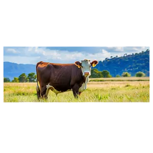 Heifer In Field Png 15 PNG Image