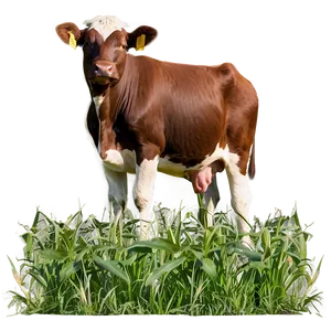 Heifer In Field Png Dth PNG Image