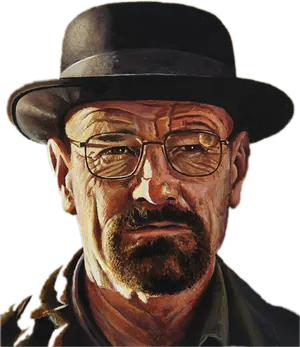 Heisenberg_ Portrait_ Breaking_ Bad PNG Image