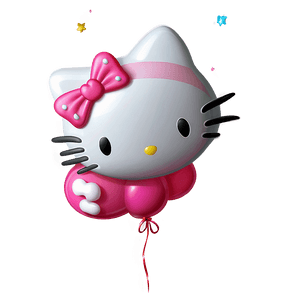 Hello Kitty Balloon PNG xfp28 PNG image with transparent background