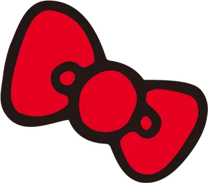 Hello Kitty Bow Icon PNG Image