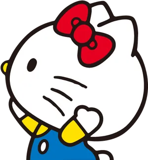 Hello Kitty Classic Pose PNG Image