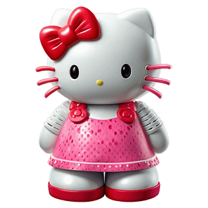 Hello kitty d PNG with transparent background