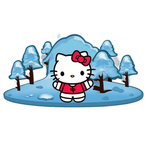 Hello Kitty Winter PNG und34 PNG image with transparent background