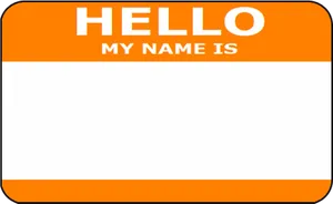 Hello My Name Is Sticker PNG Image