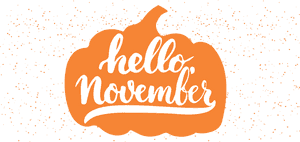 November Hello Clipart Transparent Png - Calligraphy, Png Download PNG image with transparent background