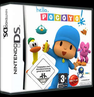 Hello Pocoyo Nintendo D S Game Cover PNG image with transparent background
