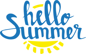 Hello Summer Graphic PNG Image