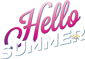 Hello Summer Graphic PNG Image