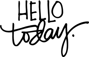 Hello Bloggers And Hey, Happy Monday - Calligraphy, HD Png Download PNG image with transparent background