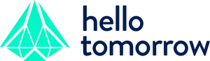 Hello Tomorrow Logo Blue PNG Image