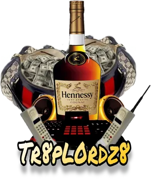 Hennessy Cognac Bottle Luxury Lifestyle Image PNG Image