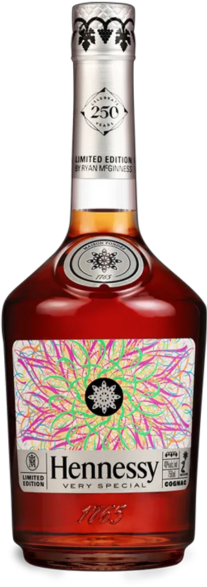 Hennessy Limited Edition Cognac Bottle PNG Image