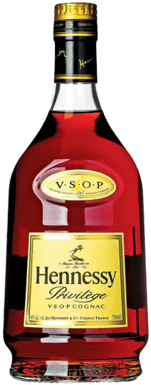 Hennessy Privilege V S O P Cognac Bottle PNG Image