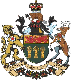 Heraldic_ Coat_of_ Arms_with_ Motto PNG Image