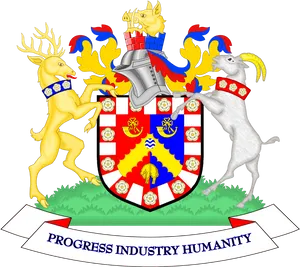 Heraldic_ Coat_of_ Arms_with_ Motto PNG Image