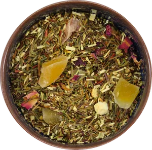 Herbal Tea Blend Top View.png PNG Image